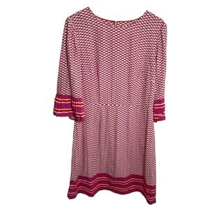 Boden Andrea Belted Dress Pink White Floral